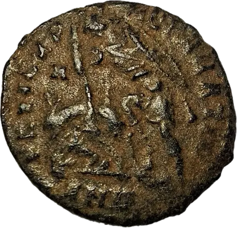 Reverso ampliado da moeda TH-N-0012 — Constâncio II. Nummus / maiorina / AE