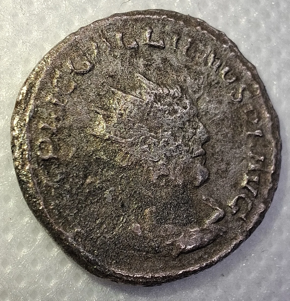 Foto da moeda TH-N-0026 — Galieno. Antoniniano PIETAS AVGG. Samosata, 255 a 256 d.C. RIC V.1 447c