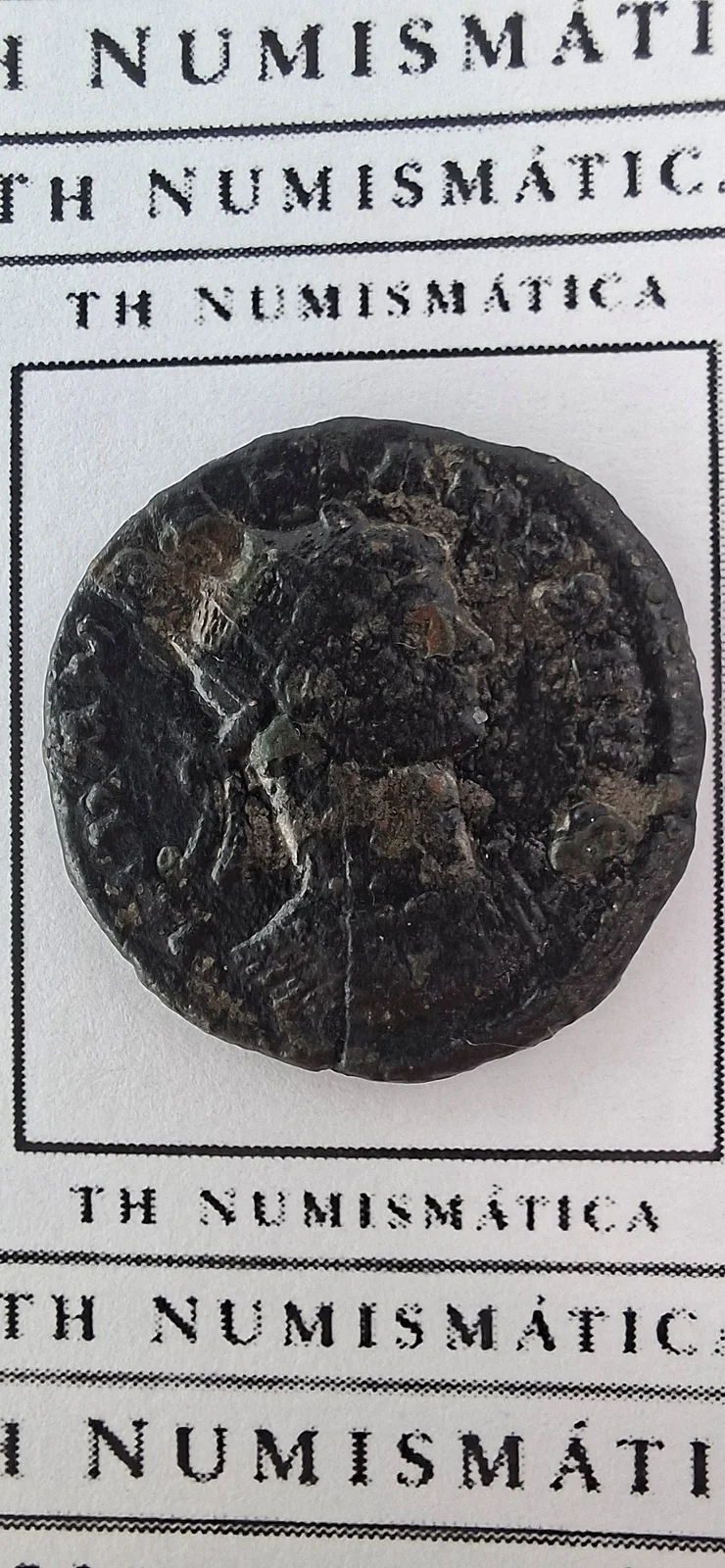 Anverso da moeda TH-N-0070 — Aureliano. Antoniniano Sol Invictus. Roma, 275 d.C. RIC 64