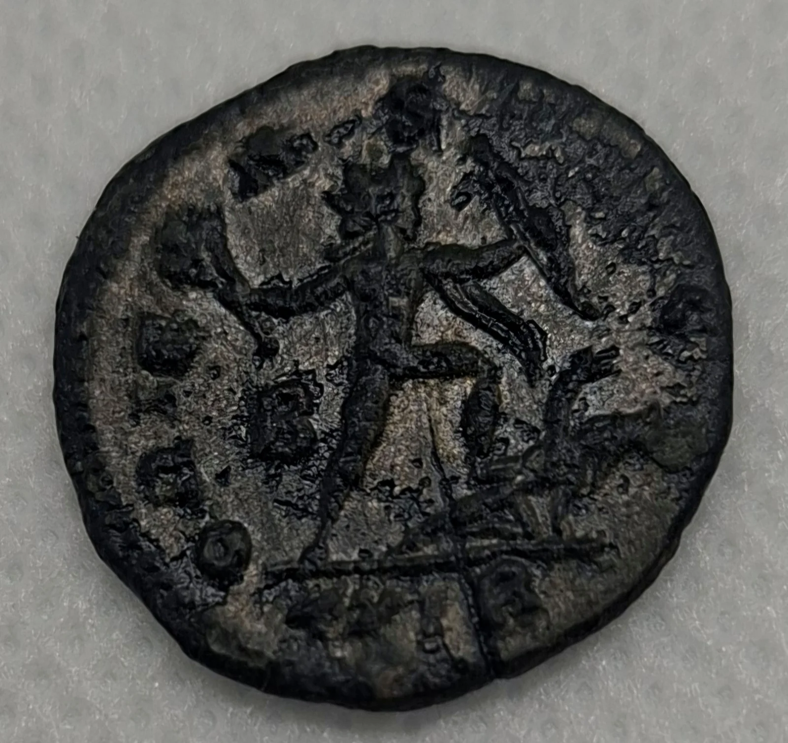 Foto da moeda TH-N-0070 — Aureliano. Antoniniano Sol Invictus. Roma, 275 d.C. RIC 64