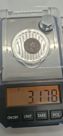 Peso (balança) da moeda TH-N-0092 — Cláudio II Gótico. Antoniniano