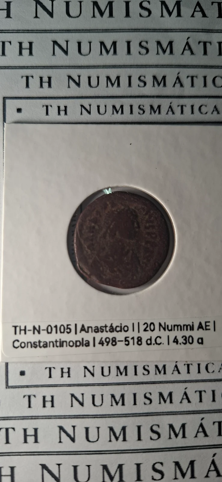 Complementar da moeda TH-N-0105 — Anastácio I. 20 nummi. Meio follis