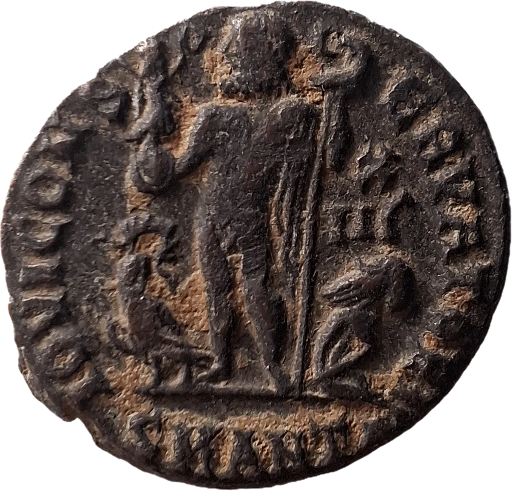 Reverso ampliado da moeda TH-N-0106 — Licínio II como César. Follis ou nummus