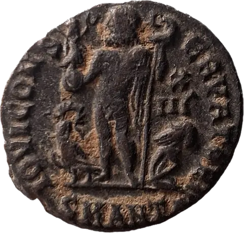 Reverso ampliado da moeda TH-N-0106 — Licínio II como César. Follis ou nummus