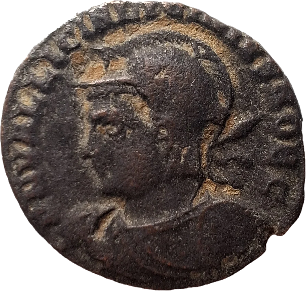 Anverso da moeda TH-N-0106 — Licínio II como César. Follis ou nummus