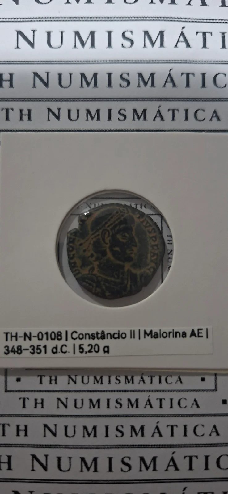 Complementar da moeda TH-N-0108 — Constâncio II. Maiorina