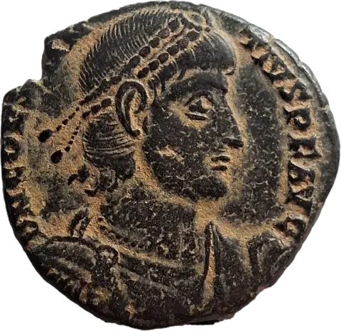 Anverso da moeda TH-N-0108 — Constâncio II. Maiorina