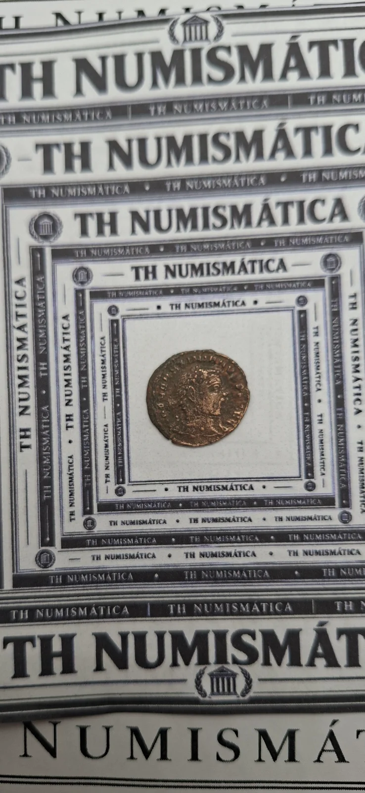 Anverso ampliado da moeda TH-N-0226 — Constâncio I. 1/4 follis