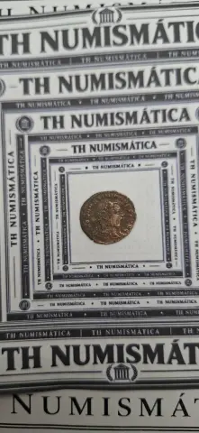 Anverso ampliado da moeda TH-N-0226 — Galério ou Maximiano. 1/4 follis. GENIO POPVLI ROMANI