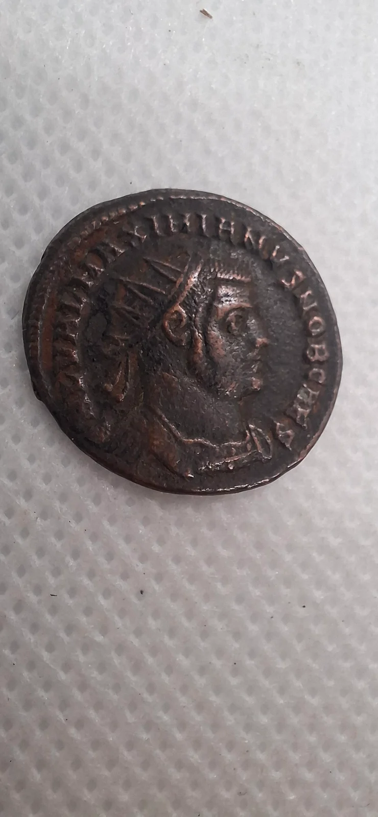 Anverso ampliado da moeda TH-N-0241 — Galieno. Antoniniano
