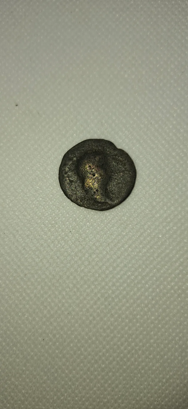 Anverso ampliado da moeda TH-N-0247 — Nero. Semis AE do limes. Tipo legionário