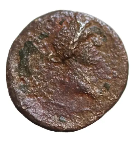 Complementar da moeda TH-N-0487 — Mísia, Pérgamo, Bronze Provincial AE16, Senado e Roma, c. 40–60 d.C.
